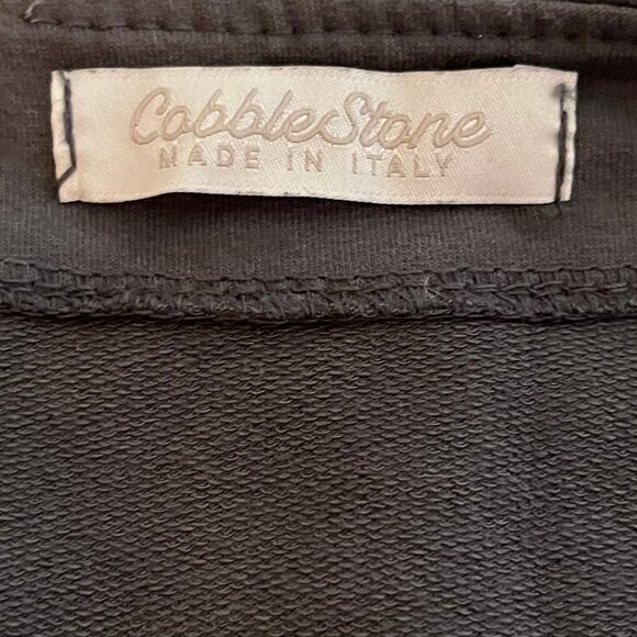 Cobblestone Charcoal Military Style Peblum Blazer, Ruffled Sleeves & Hem Size Sm - Picture 5 of 6